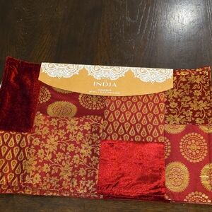 Red and Gold Patchwork Placemat